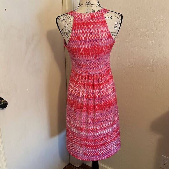Calvin Klein Multicolor Print Dress Resort Wear Feminine Cruise Beach Vibrant - Picture 3 of 9